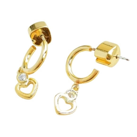 KATE SPADE • Shining Spade Mini Hoop Earrings - Picture 3 of 5